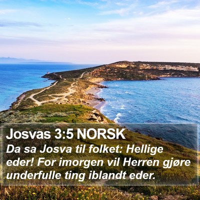 Josvas 3:5 NORSK Bible Verse Image