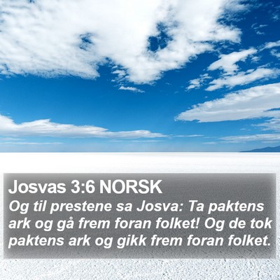 Josvas 3:6 NORSK Bible Verse Image