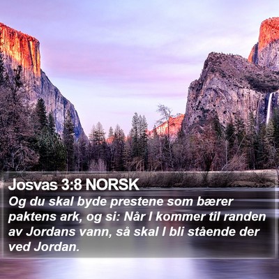 Josvas 3:8 NORSK Bible Verse Image