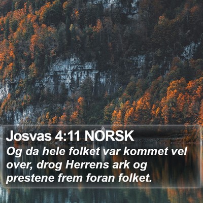 Josvas 4:11 NORSK Bible Verse Image