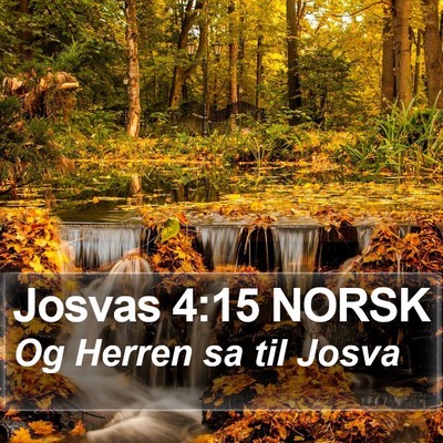 Josvas 4:15 NORSK Bible Verse Image
