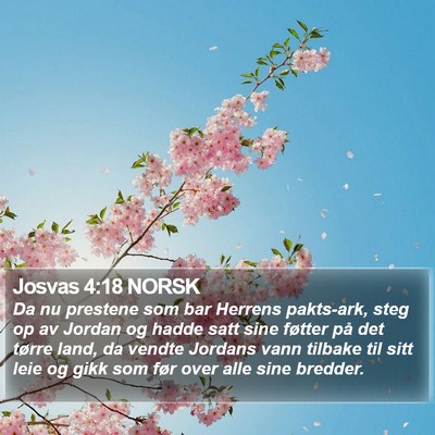 Josvas 4:18 NORSK Bible Verse Image