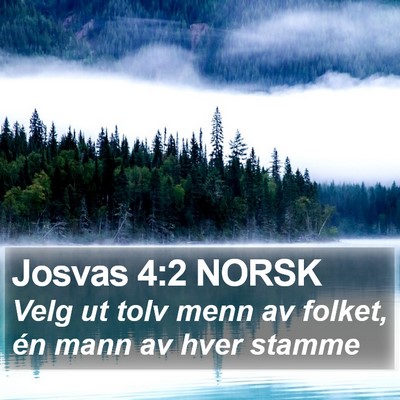 Josvas 4:2 NORSK Bible Verse Image