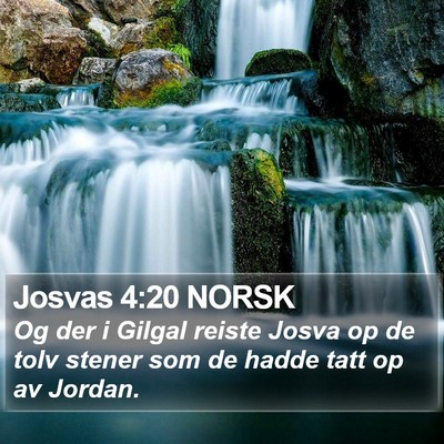 Josvas 4:20 NORSK Bible Verse Image