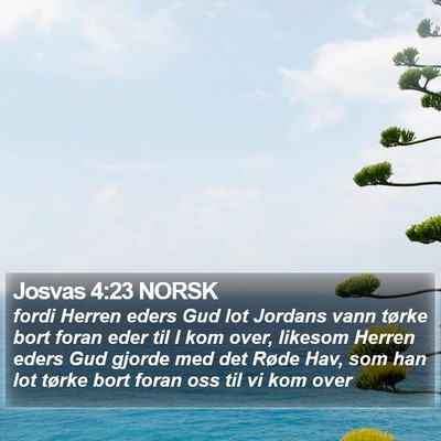 Josvas 4:23 NORSK Bible Verse Image