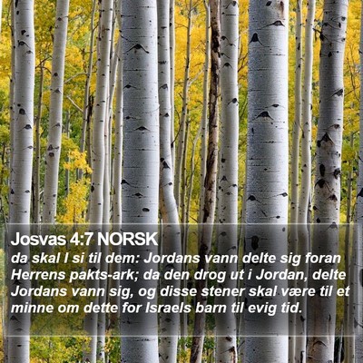 Josvas 4:7 NORSK Bible Verse Image