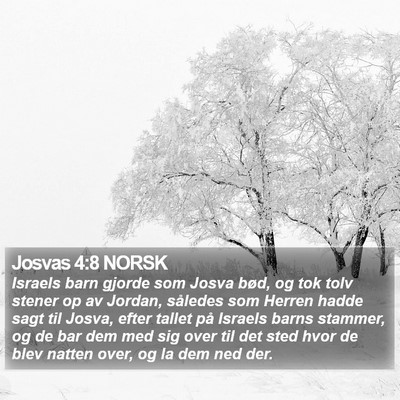 Josvas 4:8 NORSK Bible Verse Image