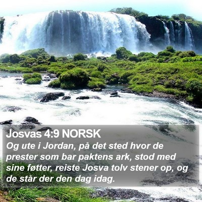 Josvas 4:9 NORSK Bible Verse Image