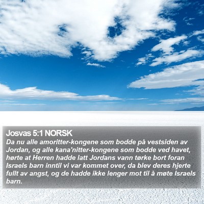 Josvas 5:1 NORSK Bible Verse Image