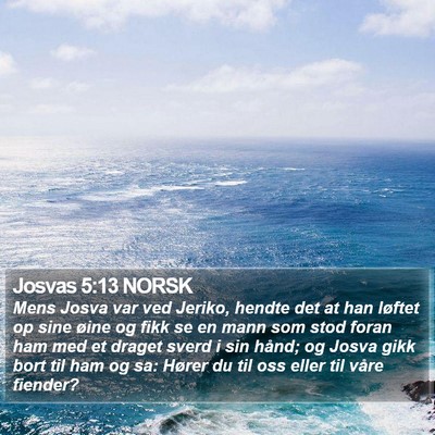 Josvas 5:13 NORSK Bible Verse Image