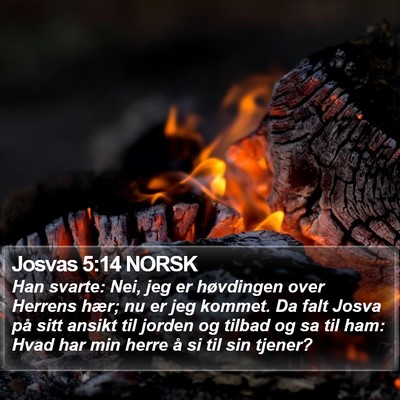Josvas 5:14 NORSK Bible Verse Image