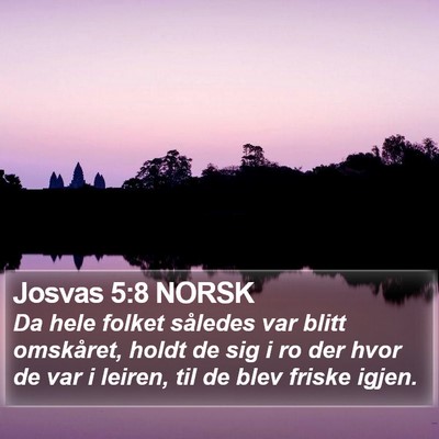 Josvas 5:8 NORSK Bible Verse Image