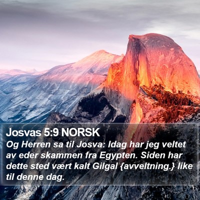 Josvas 5:9 NORSK Bible Verse Image