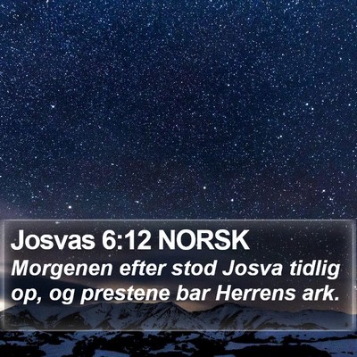 Josvas 6:12 NORSK Bible Verse Image