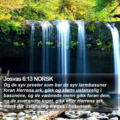 Josvas 6:13 NORSK Bible Verse Image