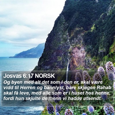 Josvas 6:17 NORSK Bible Verse Image
