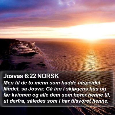 Josvas 6:22 NORSK Bible Verse Image