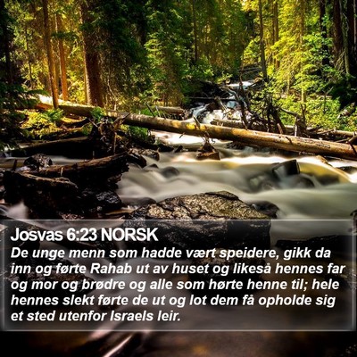 Josvas 6:23 NORSK Bible Verse Image