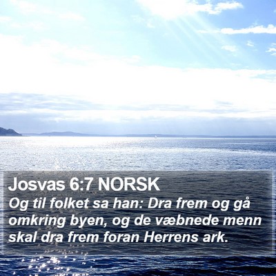 Josvas 6:7 NORSK Bible Verse Image