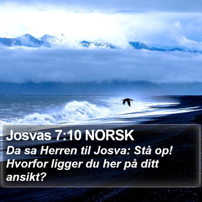 Josvas 7:10 NORSK Bible Verse Image