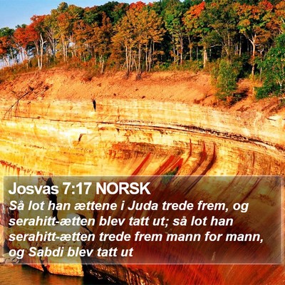 Josvas 7:17 NORSK Bible Verse Image