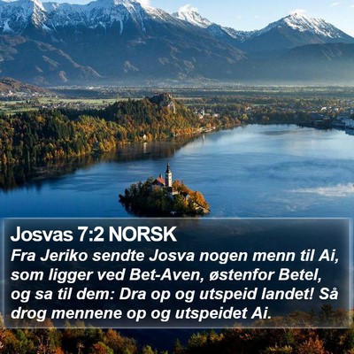 Josvas 7:2 NORSK Bible Verse Image