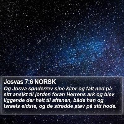 Josvas 7:6 NORSK Bible Verse Image