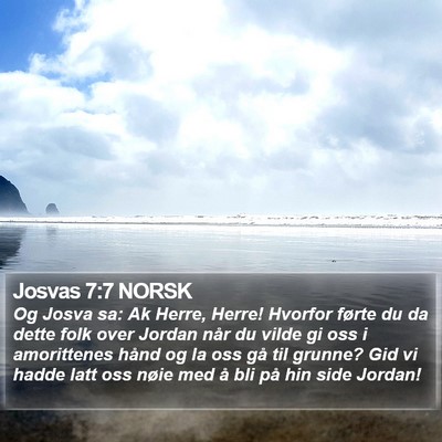Josvas 7:7 NORSK Bible Verse Image