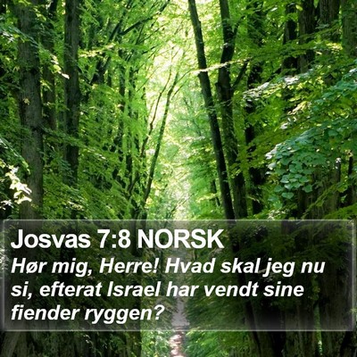 Josvas 7:8 NORSK Bible Verse Image