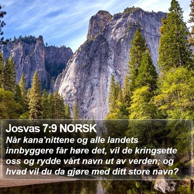 Josvas 7:9 NORSK Bible Verse Image