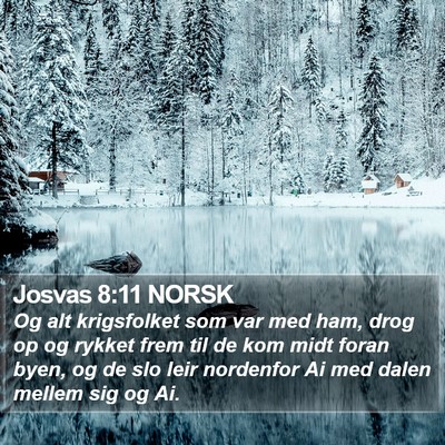 Josvas 8:11 NORSK Bible Verse Image