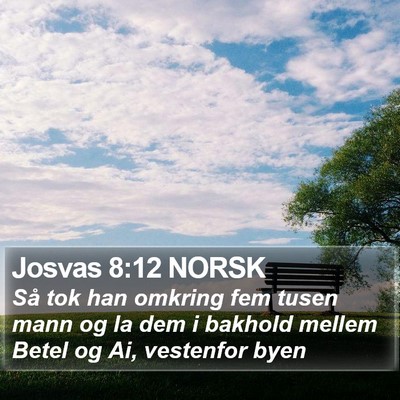 Josvas 8:12 NORSK Bible Verse Image