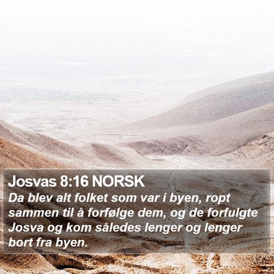Josvas 8:16 NORSK Bible Verse Image