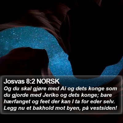 Josvas 8:2 NORSK Bible Verse Image