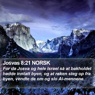 Josvas 8:21 NORSK Bible Verse Image