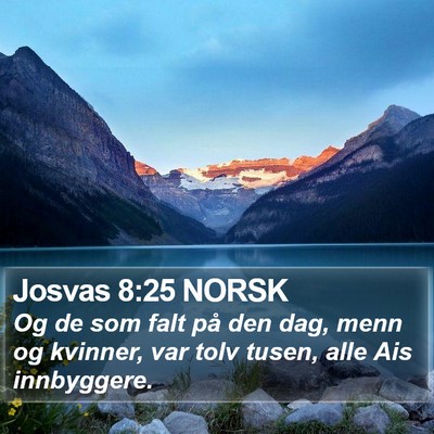 Josvas 8:25 NORSK Bible Verse Image