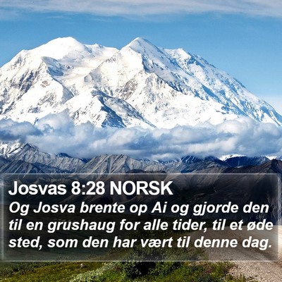 Josvas 8:28 NORSK Bible Verse Image