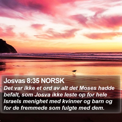 Josvas 8:35 NORSK Bible Verse Image