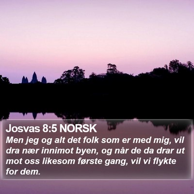 Josvas 8:5 NORSK Bible Verse Image