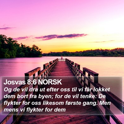 Josvas 8:6 NORSK Bible Verse Image