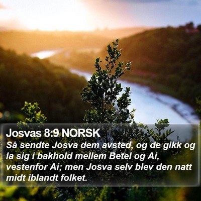 Josvas 8:9 NORSK Bible Verse Image