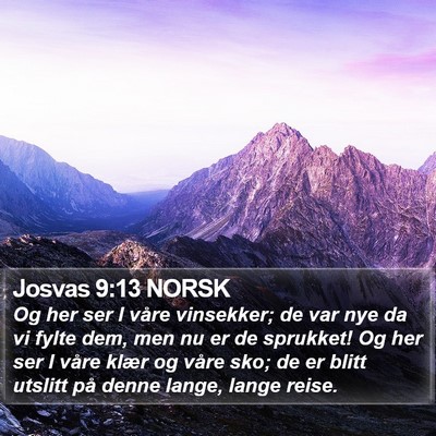 Josvas 9:13 NORSK Bible Verse Image