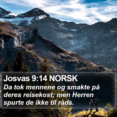 Josvas 9:14 NORSK Bible Verse Image