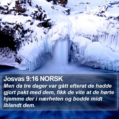 Josvas 9:16 NORSK Bible Verse Image
