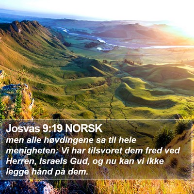 Josvas 9:19 NORSK Bible Verse Image
