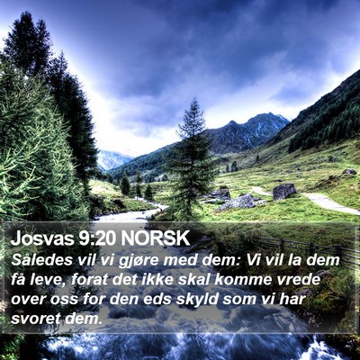 Josvas 9:20 NORSK Bible Verse Image