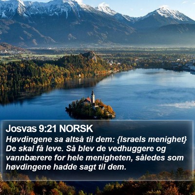 Josvas 9:21 NORSK Bible Verse Image