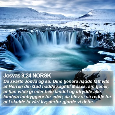 Josvas 9:24 NORSK Bible Verse Image