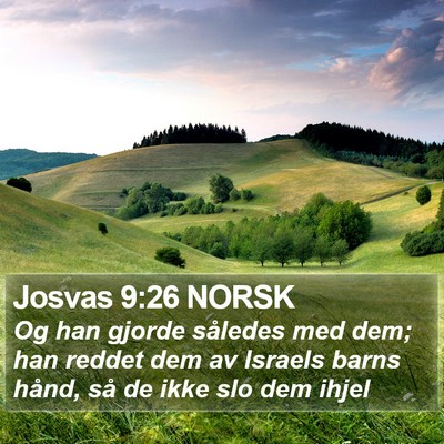 Josvas 9:26 NORSK Bible Verse Image