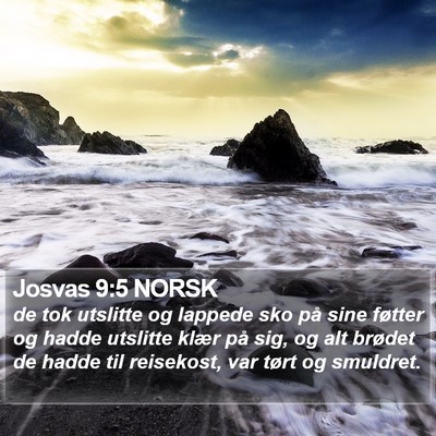 Josvas 9:5 NORSK Bible Verse Image